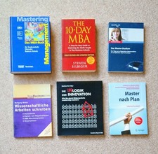 6 Bücher Master Studium  MBA