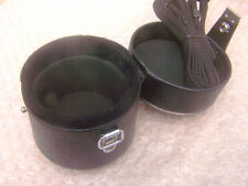 Objektiv-Köcher, Leder Imitat mit Edelstahl-Zierring für WW und Normal-Objektive