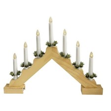 LED-Weihnachtsleuchter Holz