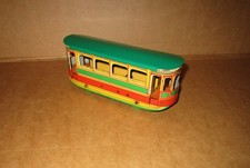 Blechspielzeug Orobr Blech Straßenbahn L:21cm mit Gebrauchsspuren alt f. Bastler