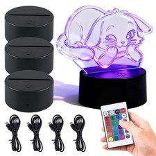 LED Sockel, 4 Stück 3D