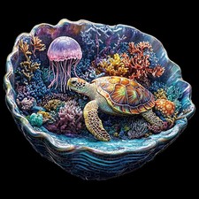 Ozean Holzpuzzle 34x29cm