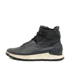 ECCO Herren 832314 Stiefel Schwarz Leder High-Top Outdoor Sneaker EU 47