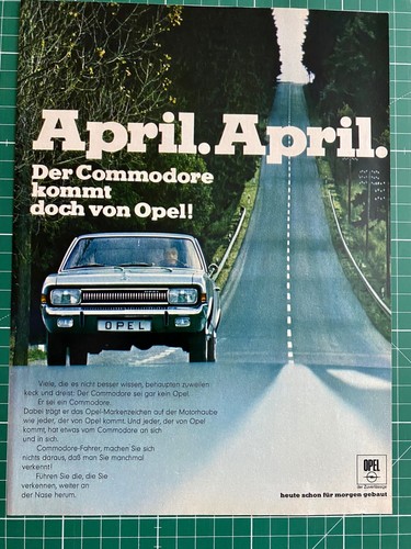1969 opel commodore april - opel,
