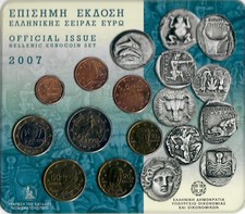 Griechenland Original KMS im Blister/Folder , 2002 - 2017 , Jahr frei wählbar