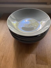 6 Stück Urban Nature Culture Amsterdam Teller 22 cm Pasta Speiseteller Graublau