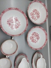 Seltmann Weiden China rot Theresia 9 Teile