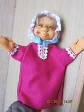 alte Steiff Handpuppe- Großmutter Lulia  17 cm •von 1974