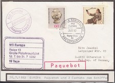 Arctic "GERMANY",1982,2 Cachets"MS EUROPA"Nordkapp ! look Scan !! 15.10-44