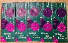 5 xLametta Silber Eis-Lametta