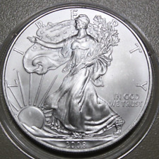Amerika 1 oz "American Silver Eagle"  2008 ST-BU  #F6046 "Walking Liberty" Matt