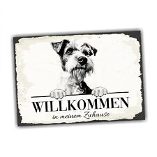 Hundeschild Willkommen Zuhause