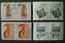 Berlin: Satz "MUSIKINSTRUMENTE",waager. Paare,MN 459-462, ESSt. "5.10.1973"