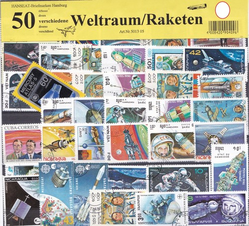 Briefmarken motive weltraum - 50,
