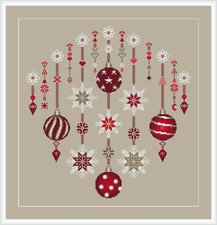 Stickvorlagen Weihnachtskugel