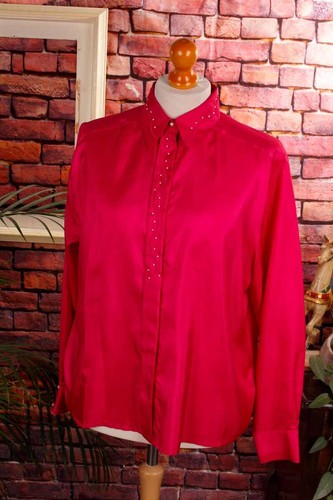 Vintage orig 80er bluse pink - 80er,