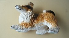 Collie Figur Hund Kato Kogei Keramik Japan handbemalt  L 20cm H 16cm B 12cm