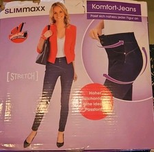 Slimmaxxx Komfort Jeans Blau Nagelneu 40 42 Hose Skinny Stretch Denim