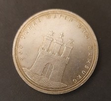 Hafen Hamburg Silber 10 DM 800