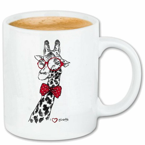 Kaffeetasse lustige giraffe - kaffeetasse,