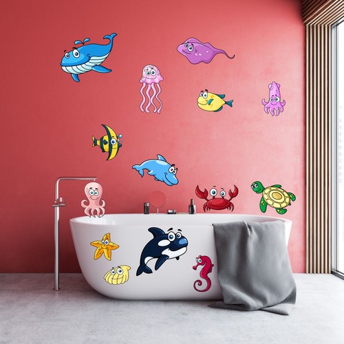 Badezimmer aufkleber set - badezimmer,