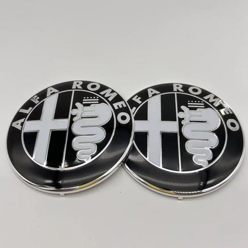 2pcs alfa romeo emblem schwarz - 2pcs,