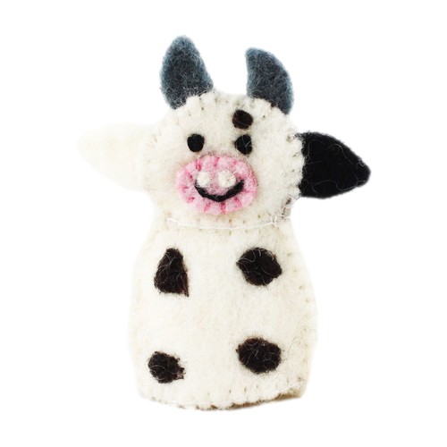 Fingerpuppe aus filz kuh - aus,