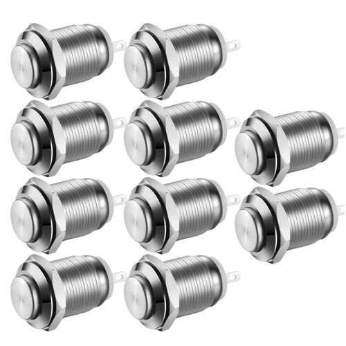 Drucktaster 12mm edelstahl 2a - drucktaster,