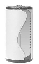 Warmwasserspeicher Doppelmantelspeicher CS150 weiss Edelstahl EEK "B"