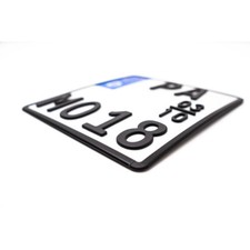 3D-Kennzeichen Motorrad Premiumschild Nummernschild Schild 2-Rad - SAISON