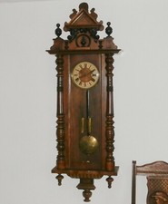 KIENZLE Wiener Regulator Wanduhr Pendeluhr, 2 Gewichte, Sekundenanzeige