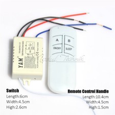 Wireless Remote Control Switch 220V ON/OFF Lamp Receiver Transmitter 1/2/3/4 Way