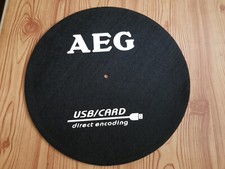 Slipmat (Plattentellerauflagematte) – Schwarz 29,00cm Filz! Gebrauchter Zustand!