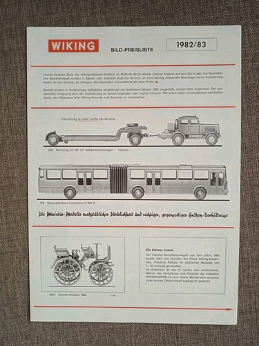 Wiking automodelle prospekt - automodelle,