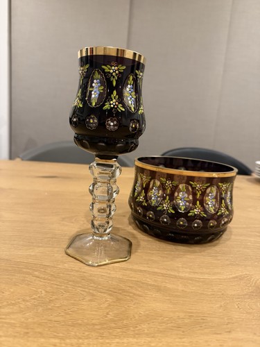 Antikes glas bohemien - antikes,