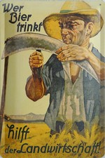 Blechschild 20x30 cm - Wer