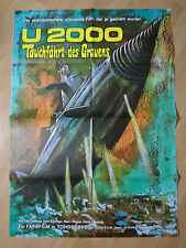 Filmposter * Kinoplakat * A1 * U 2000 Tauchfahrt des Grauens * WA 1975