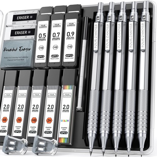 Metall druckbleistift set - metall,