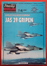 Modellbaubogen Maly Modelarz 7-8/2001, JAS 39 GRIPEN  in 1:33