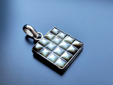 Eszperra Design 925 Sterling Silber Halskette Muschel Anhänger Echtschmuck