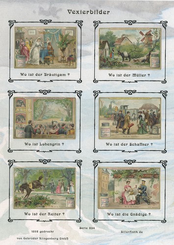 Vexierbilder reiter lohengrin - vexierbilder,