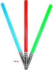 Auswahl! Lichtschwert 90 cm aufblasbar Laserschwert Schwert Laser Licht Waffe