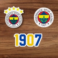 3x Fenerbahce Logo Aufkleber