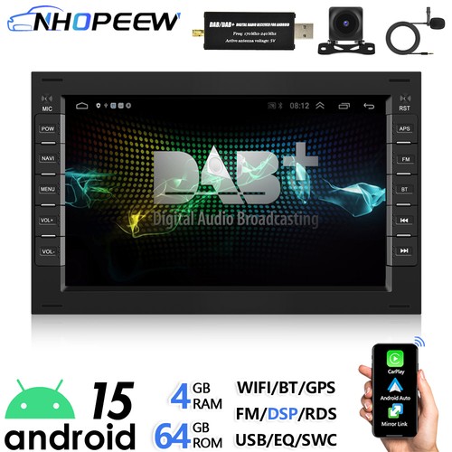 Dab android15 autoradio - dab+,