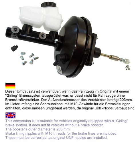 Ford escort mk2 brake booster - brake,