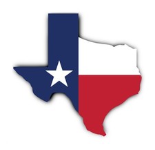 Silhouette Flagge / Flap-Map - Vereinigte Staaten - Texas - US - TX - für Aut...