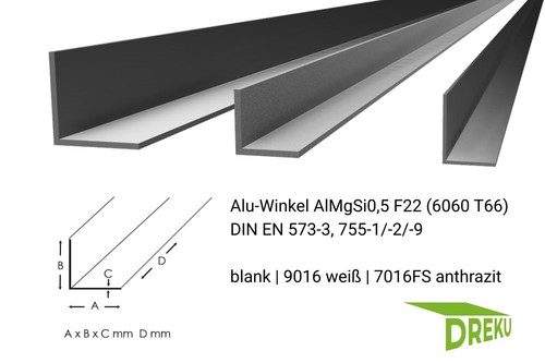 Aluwinkel profil alu winkel - aluwinkel, l