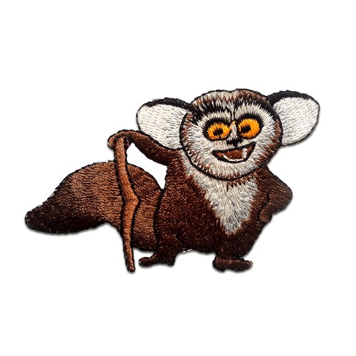 Aufnäher bügelbild lemur - /,