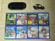 Sony PS Vita WiFi Konsole Schwarz mit 1 Gratis Spiel und Ladekabel