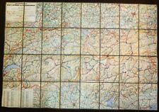 1944 original Karte Schweiz Kantone und Großdeutsches Reich Welt DR 2.WK L46